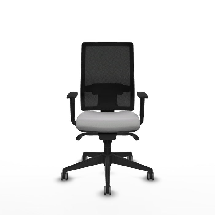 PIQUERAS Y CRESPO Silla de oficina Horna con mecanismo Sincro, Gris claro y Negro PIQUERAS Y CRESPO Silla de oficina Horna con mecanismo Sincro, Gris claro y Negro