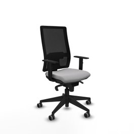 PIQUERAS Y CRESPO Silla de oficina Horna con mecanismo Sincro, Gris claro y Negro