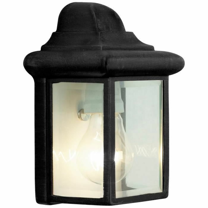 Brilliant Nissie Noir Aplique de pared exterior E27 Brilliant Nissie Noir Aplique de pared exterior E27