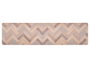Kinvara Alfombra Cocina Efecto Madera 50x200 cm Poliéster Antideslizante (Set de 12)