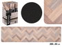 Kinvara Alfombra Cocina Efecto Madera 50x200 cm Poliéster Antideslizante (Set de 12)