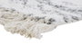 DKD Home Decor Alfombra Boho Blanco Negro 50 x 1 x 80 cm Algodón Polyester Baño Flecos