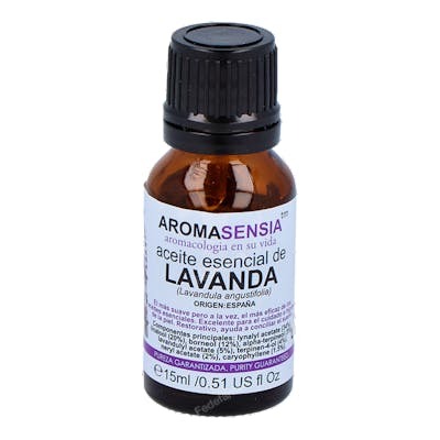 AROMASENSIA Aceite Esencial de Lavanda 15ml Calmante para Piel y Sueño AROMASENSIA Aceite Esencial de Lavanda 15ml Calmante para Piel y Sueño