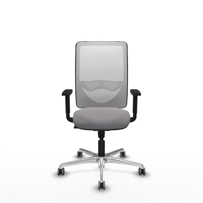 PIQUERAS Y CRESPO Silla de oficina Zulema con mecanismo Sincro, Gris y Blanco PIQUERAS Y CRESPO Silla de oficina Zulema con mecanismo Sincro, Gris y Blanco