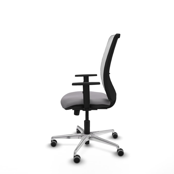 PIQUERAS Y CRESPO Silla de oficina Zulema con mecanismo Sincro, Gris y Blanco PIQUERAS Y CRESPO Silla de oficina Zulema con mecanismo Sincro, Gris y Blanco
