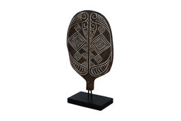 DKD Home Decor Figura Máscara Tribal en Suar y Hierro
