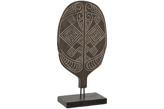 DKD Home Decor Figura Máscara Tribal en Suar y Hierro DKD Home Decor Figura Máscara Tribal en Suar y Hierro