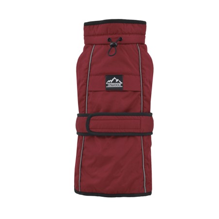 Nayeco Tormenta Perfecta Impermeable con Forro Polar Sin Patas para Perros Rojo 25 cm