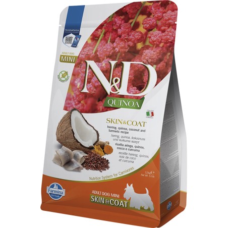 Farmina N&D Quinoa Skin & Coat Arenque Coco Mini 2,5kg Farmina N&D Quinoa Skin & Coat Arenque Coco Mini 2,5kg