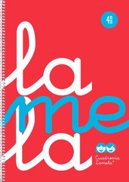 LAMELA Cuaderno Espiral 4º Rojo 80H 90G 4mm PP
