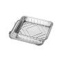 STARPAK Bandeja de comida desechable de aluminio con tapa 930 ml plata
