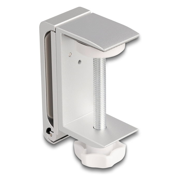 DeLOCK Soporte para Auriculares Ajustable para Mesa, Aluminio Plata, 83x123x30 mm, Cualquier Marca