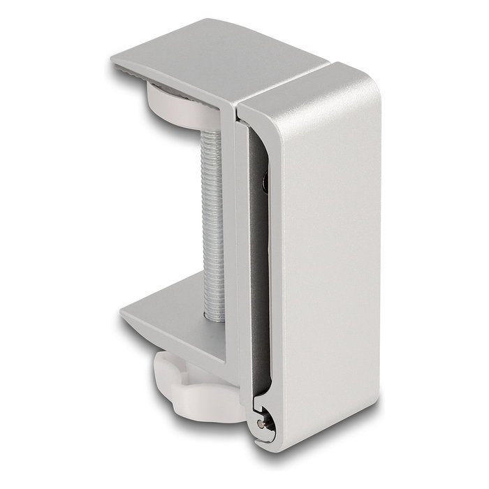 DeLOCK Soporte para Auriculares Ajustable para Mesa, Aluminio Plata, 83x123x30 mm, Cualquier Marca