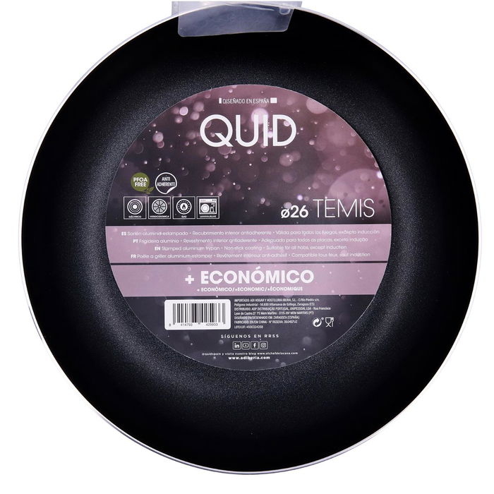 Sartén de Aluminio Estampado Temis Quid 26 cm (6 Unidades)