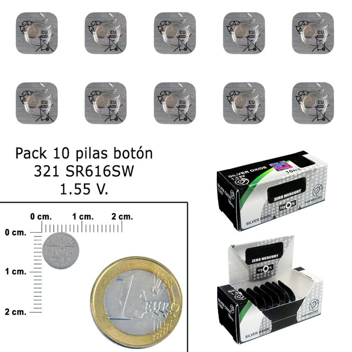 Maxell Pilas Micro SR0616SW 1,55V Blíster de 1 unidad (M041) Maxell Pilas Micro SR0616SW 1,55V Blíster de 1 unidad (M041)