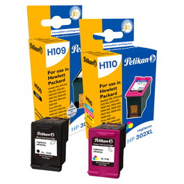 Pelikan Tinte HP 302XL Multi-Pack B/C/M/Y