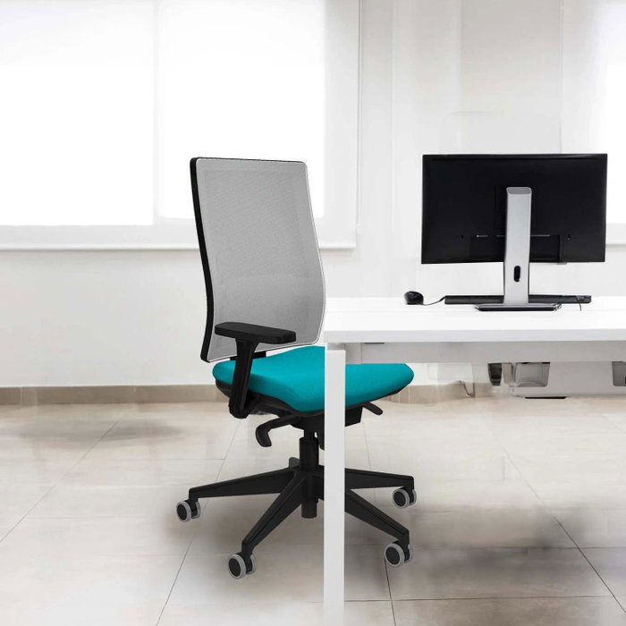 PIQUERAS Y CRESPO Silla de oficina Horna Verde esmeralda y Gris
