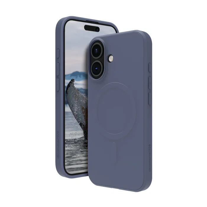 Dbramante1928 Greenland Pro MS Funda para iPhone 16 15,5 cm (6.1") Azul - Resistente a Impactos, Carga Inalámbrica, Plástico Reciclado