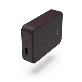 Hama 00201712 Batería Externa Power Bank Portátil 10000 mAh Púrpura Carga Rápida con USB-C y USB-A Compacta para Smartphone Tablet