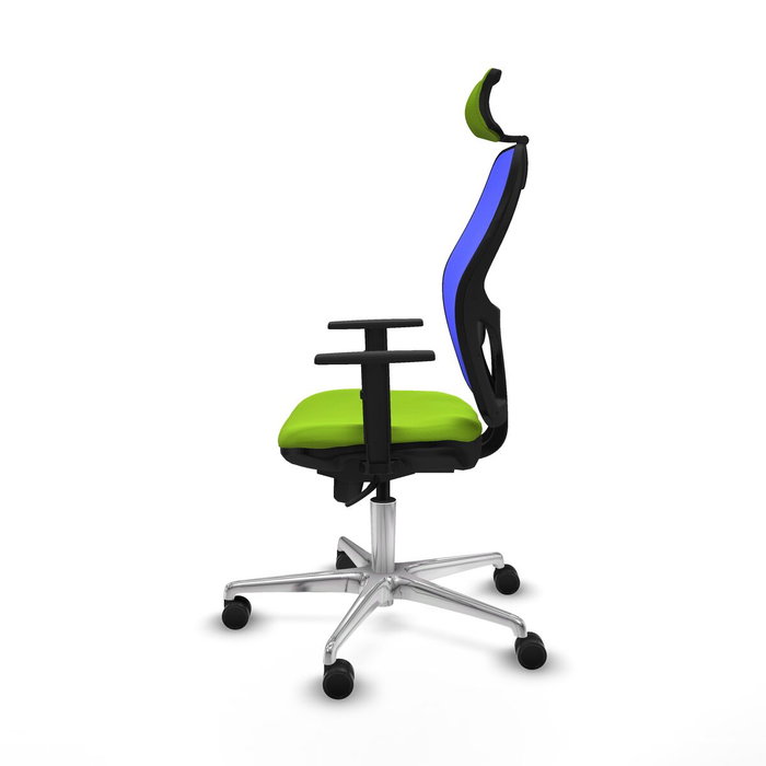 PIQUERAS Y CRESPO Silla de oficina Jorquera Pistacho y Azul