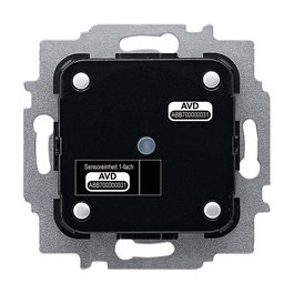 Busch-Jaeger BJ 6108/06 Taster BA 2-fach, Interruptor de Pulsador 2 Módulos, Negro y Gris, 71x71x23 mm, 1 ud