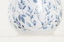 DKD Home Decor Jarrón de Porcelana Blanco y Azul 20x20x27,5 cm