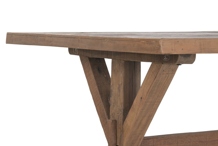 DKD Home Decor 2c24 Mesa Comedor Indio Natural 180x90x78 cm Madera Reciclada