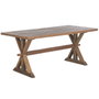 DKD Home Decor Mesa de Comedor de Madera Reciclada 180x90x78 cm Natural