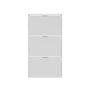 Forés/Arkit Zapatero de 3 puertas abatibles Blanco brillo