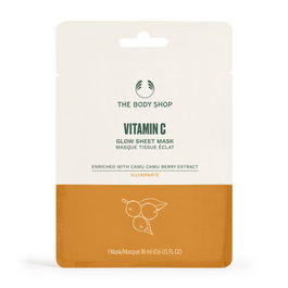The Body Shop Mascarilla Facial de Tela VITAMIN C glow 18 ml - Hidratante e Iluminadora con Vitamina C
