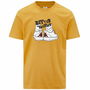 Camiseta de Manga Corta Hombre Kappa Glabu Tbar Dorado 3-4 Años