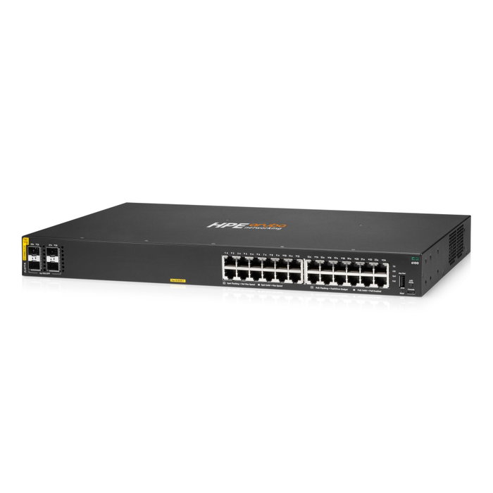 HP Enterprise Aruba Networking CX 6100 24G Class4 PoE 4SFP+ 370W Switch HP Enterprise Aruba Networking CX 6100 24G Class4 PoE 4SFP+ 370W Switch