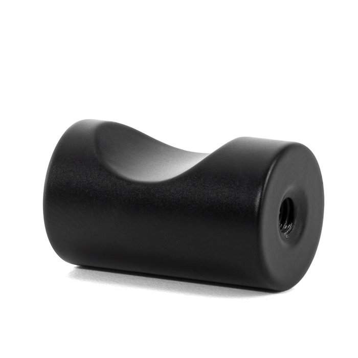 HERRAJES ALK Pomo Gusta Acero Inoxidable Negro Mate Ø15