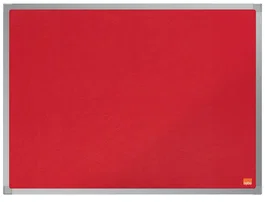 Nobo Tablero de anuncios Essence fieltro rojo 600x450 mm marco aluminio
