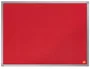 Nobo Tablero de anuncios Essence fieltro rojo 600x450 mm marco aluminio