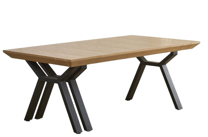 DKD Home Decor Mesa de Comedor Extensible Metal y MDF 200x100x75