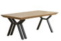 DKD Home Decor Mesa de Comedor Extensible Metal y MDF 200x100x75