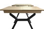 DKD Home Decor Mesa de Comedor Extensible Metal y MDF 200x100x75
