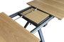 DKD Home Decor Mesa de Comedor Extensible Metal y MDF 200x100x75