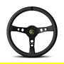 MOMO Volante Mod. 07 Black Aniversario 60 350 mm MOMV07ANNIVBK35R Piel Negra Universal
