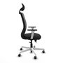 PIQUERAS Y CRESPO Silla de oficina Zulema con mecanismo Sincro/Traslack Negro y Gris