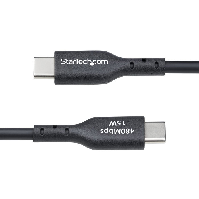 Cable USB Startech USB2AC15CMBK Negro Cable USB Startech USB2AC15CMBK Negro