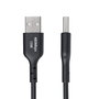 Cable USB Startech USB2AC15CMBK Negro