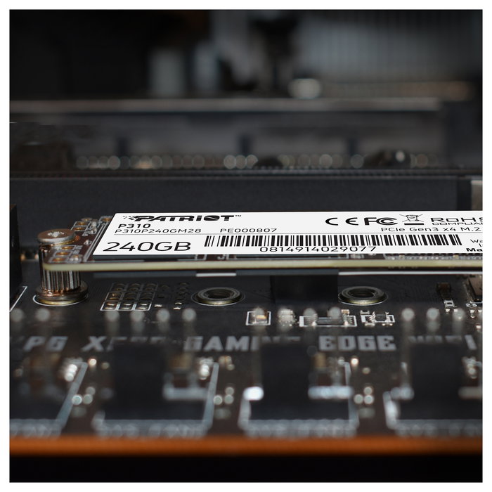 Patriot SSD M.2 P310 240 GB PCIe 3.0 x4 NVMe 1.3 2280 Velocidad Lectura 1700 MB/s