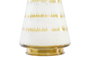 DKD Home Decor Decoración Luminosa de Cristal LED Árbol Dorado