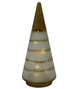 DKD Home Decor Decoración Luminosa de Cristal LED Árbol Dorado