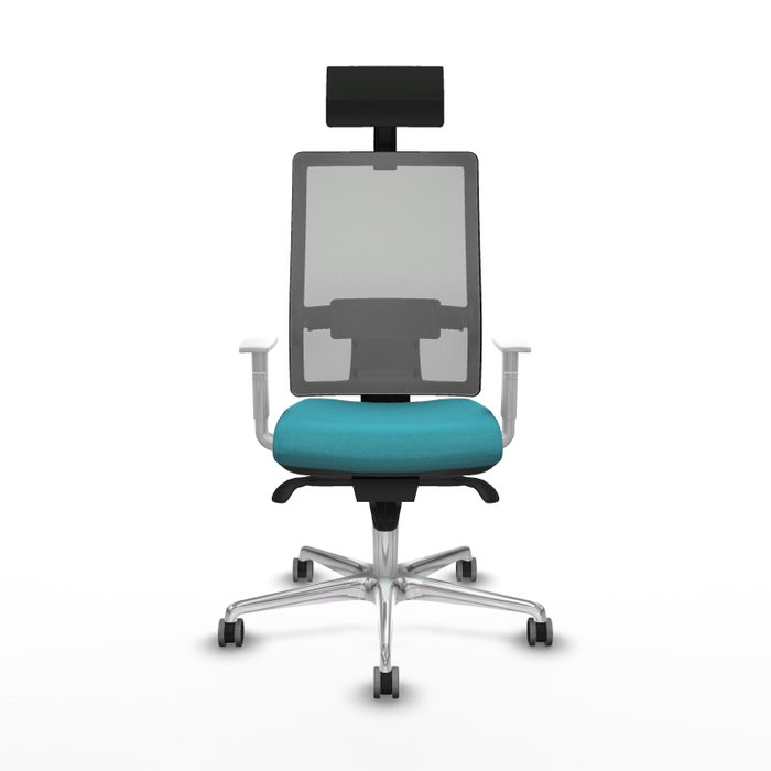 PIQUERAS Y CRESPO Silla de oficina Horna con mecanismo Sincro, Turquesa y Gris PIQUERAS Y CRESPO Silla de oficina Horna con mecanismo Sincro, Turquesa y Gris
