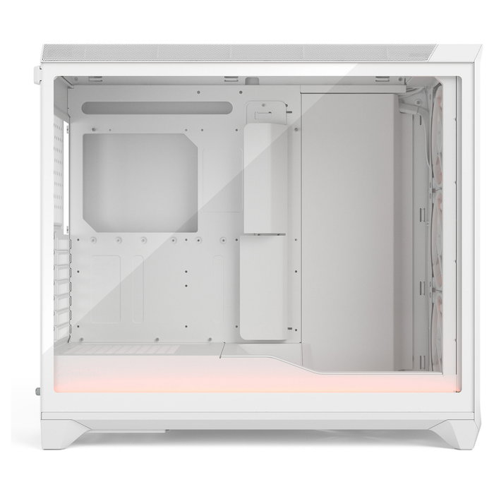 Fractal Design Meshify 3 XL Ambience Pro RGB White TG Light Tint - Caja de PC Blanca con Panel de Vidrio Templado e Iluminación