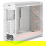 Fractal Design Meshify 3 XL Ambience Pro RGB White TG Light Tint - Caja de PC Blanca con Panel de Vidrio Templado e Iluminación