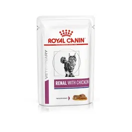 Royal Canin Alimento Húmedo para Gato Renal Sabor Pollo 12 Sobres de 85 gr